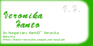 veronika hanto business card